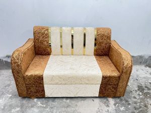 সোফা সেট 2 সীট - স্পেশাল কাপড় - ক্রীম কফি কালার