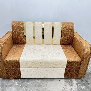 সোফা সেট 2 সীট - স্পেশাল কাপড় - ক্রীম কফি কালার