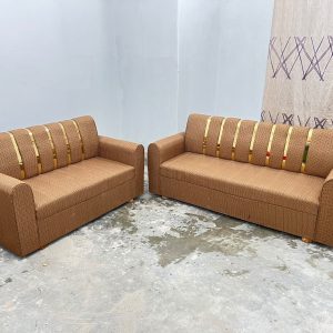 সোফা সেট 3+2 সীট - স্পেশাল কাপড় - বাদামী কালার