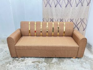সোফা সেট 3 সীট – স্পেশাল কাপড় – বাদামী কালার